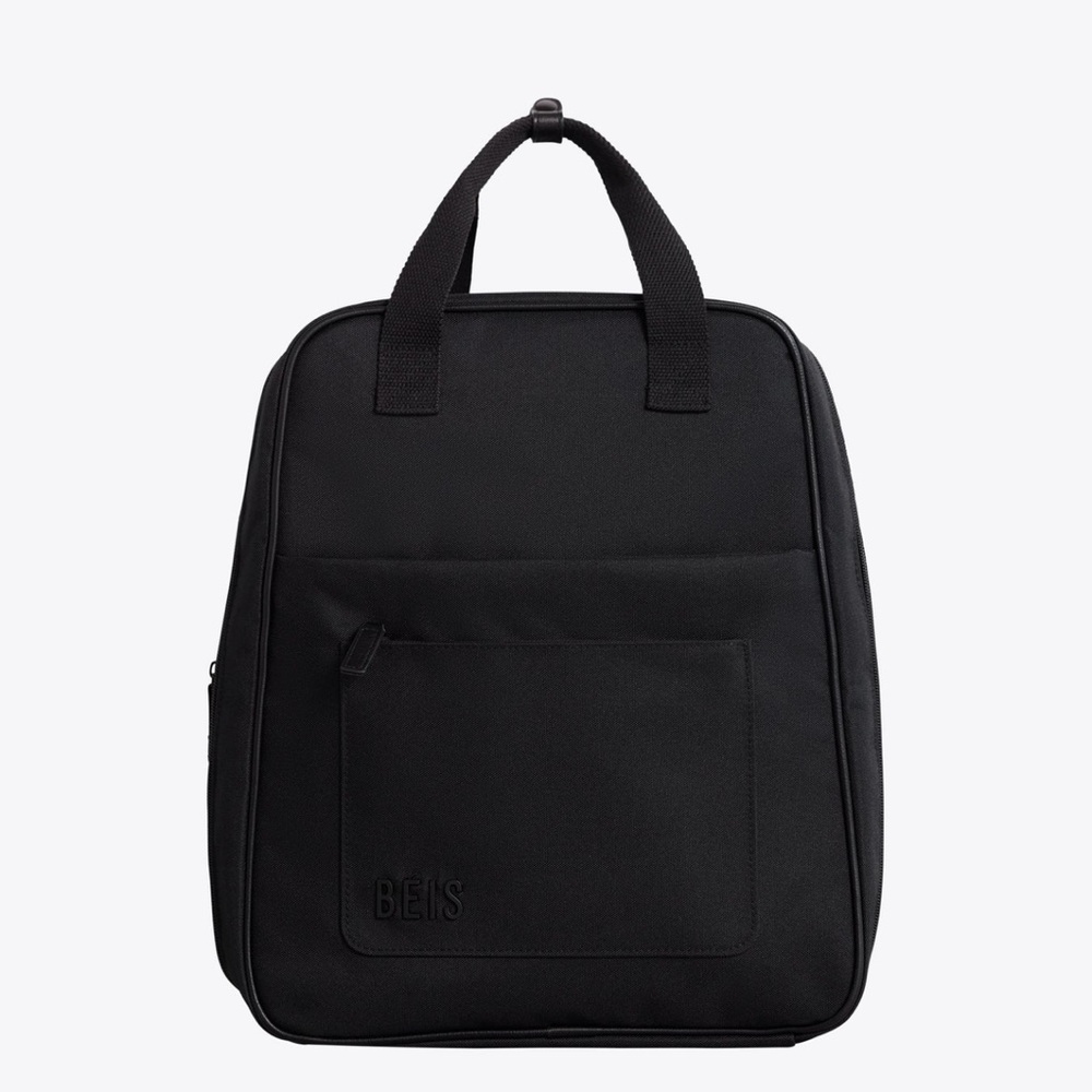 BEIS Sleek Black Backpack
